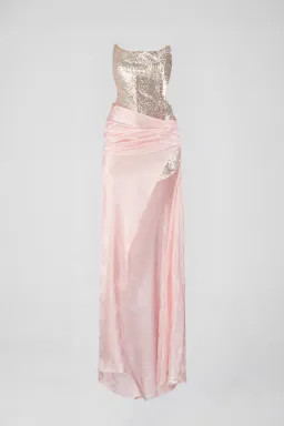 Atoir The Clara Gown Vintage Pink and Silver Size 10 for rent on The Volte - image 6