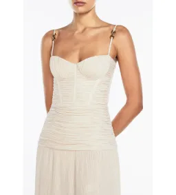 Manning Cartell Double Time Pleat Maxi Dress Nougat Size XS/AU 6 for rent on The Volte - image 2