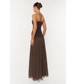 She Is OLLÁ Nicolette Dress Espresso Size S / AU 8 for rent on The Volte - image 4