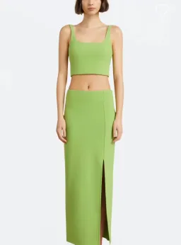 Bec & Bridge Karina Maxi Skirt & Bodice Sweet Pea Green Size 8 for rent on The Volte - image 1