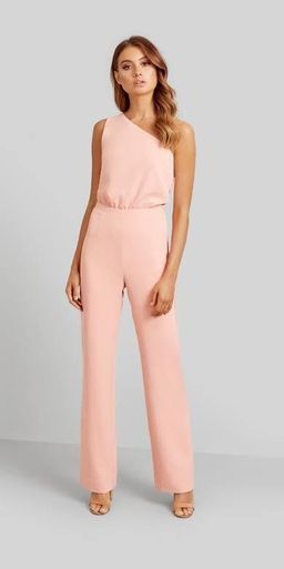 Kookai Aria Jumpsuit in pink size 10 for rent on The Volte - image 1