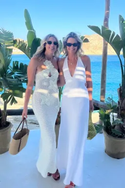 Reformation Delilah Linen Maxi Dress White Size 6 for rent on The Volte - image 3