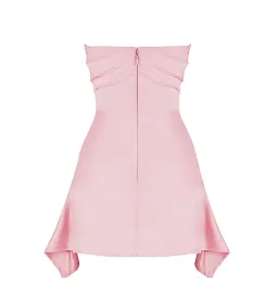 House of CB Jasmine Draped Strapless Corset Mini Dress Rose Pink Size XS/AU 6 for rent on The Volte - image 7