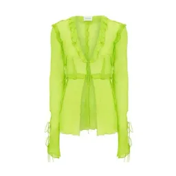 Rat & Boa Kaia Blouse Top Lime Green Size 8/S for rent on The Volte - image 3