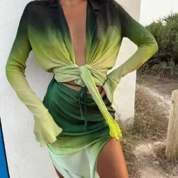 Rat & Boa Cypress Set Maxi Green Size AU 10  for rent on The Volte - image 3