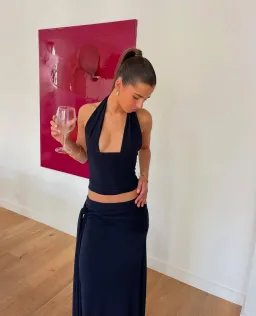 La Marie, Sofia Navy Set, Size 8, Navy for rent on The Volte - image 2