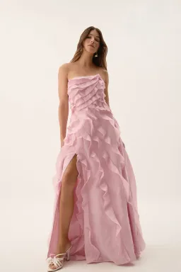 Aje Allairie Gown Size Maxi Pink AU 10 for rent on The Volte - image 6