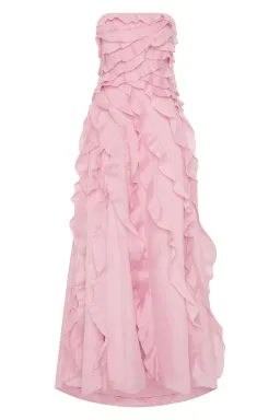 Aje Allairie Gown Size Maxi Pink AU 10 for rent on The Volte - image 3