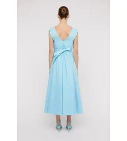 Scanlan Theodore Parachute Panelled Midi Dress in Sky Blue Size S / AU 8 for rent on The Volte - image 3
