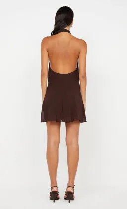 Bec & Bridge Celyse Mini Dress Brown Size AU 8 for rent on The Volte - image 2