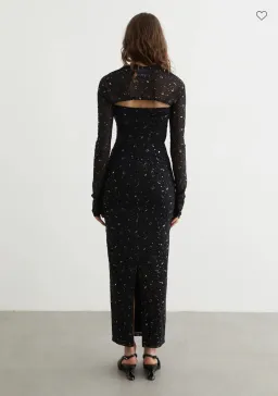 Paris Georgia Galaxy Maxi Dress Shrug Black Size AU 8 for rent on The Volte - image 4