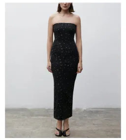 Paris Georgia Galaxy Maxi Dress Shrug Black Size AU 8 for rent on The Volte - image 3