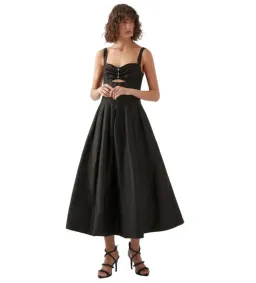 AJE Divinity Pearl Pin Midi Dress Black Size XS / AU 6 for rent on The Volte - image 2