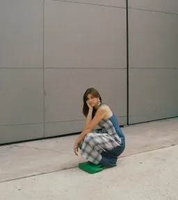 Katharina Lou Annabel Dress In Blue Beige Size 14  for rent on The Volte - image 6