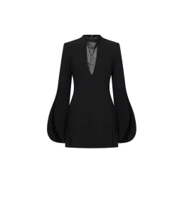 Camilla and Marc Sillage Lace Mini Dress Black Size AU 12 for rent on The Volte - image 5