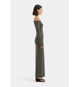 Sir the Label Hana Tie Maxi Dress Charcoal Size 2/AU 10 for rent on The Volte - image 2