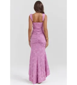 House of CB Cesca Maxi Dress Rose Pink Floral Size 8 for rent on The Volte - image 5