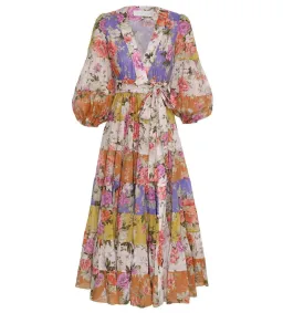 Zimmermann The Pattie Wrap Midi Dress in Spliced Size 3/Au 14  for rent on The Volte - image 2
