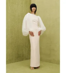 Solace London The Ziya Maxi Dress in Ivory Size 14 for rent on The Volte - image 1