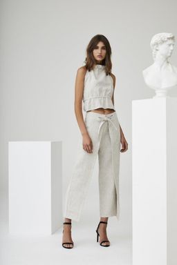 Sir The Label Kai Tai Culotte Midi Pants Khaki Size AU 10 for rent on The Volte - image 1