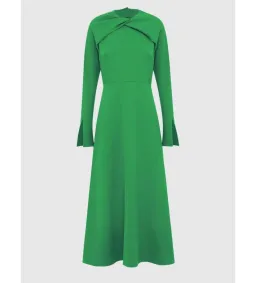 Leo Lin The Tamara Convertible Midi Dress in Forest Size 8 for rent on The Volte - image 1