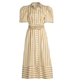 Rebecca Vallance Lucas Shirt Midi Dress Print Size 14  for rent on The Volte - image 2