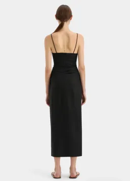 Sir the Label Noemi Balconette Midi Dress in black Size AU 8 for rent on The Volte - image 3