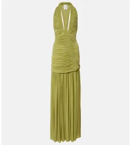 Christopher Esber Orion Gown in Green Olive Size S / AU 8 for rent on The Volte - image 5