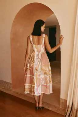 Zaco Dress Sogno Tramonto Multi Print Size 6 for rent on The Volte - image 3