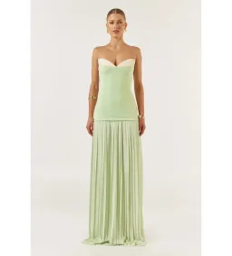 She is Olla Nicolette Maxi Dress Green Size 8/XS for rent on The Volte - image 1
