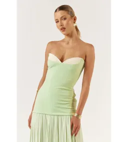 She is Olla Nicolette Maxi Dress Green Size 8/XS for rent on The Volte - image 4