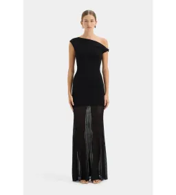 Sir The Label Indigo Twist Maxi Dress in Black  Size 4 / AU 14 for rent on The Volte - image 1