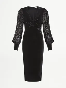 Sheike Elite  Midi Dress Black Size 12 for rent on The Volte - image 4