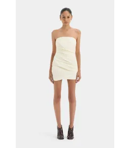 Sir The Label Florent Mini Dress in Cream Size 1 / AU 8 for rent on The Volte - image 1