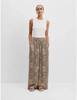 Country Road Print Cupro Pull-on Pant Print Size 6 for rent on The Volte - image 1