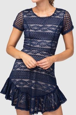 Pilgrim All About You Mini Dress Blue Size 10 for rent on The Volte - image 4