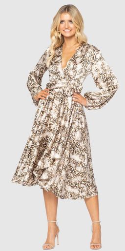 Pilgrim Tony Dress Leopard Print Size 10 for rent on The Volte - image 1