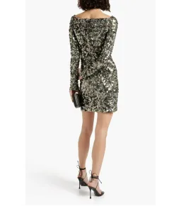 Rachel Gilbert Fleur Mini Dress in Gunmetal Size 4 / AU 14 for rent on The Volte - image 2