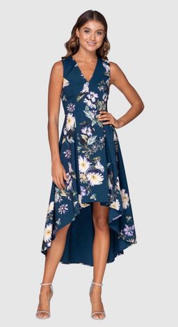 Pilgrim Green Dream High Low Blue Floral Size 10 for rent on The Volte - image 1