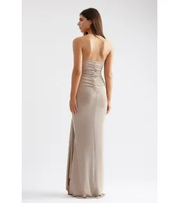 Lexi Tiffany Dress in Champagne Size AU 10 for rent on The Volte - image 3