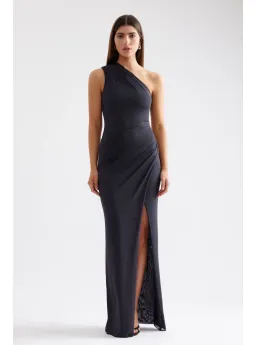 Lexi Viola Maxi Dress Charcoal Size AU 8 for rent on The Volte - image 1