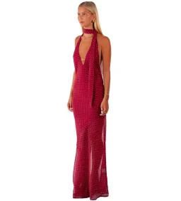I am Delilah Jasmine Maxi Dress in Wine Size XS / AU 6 for rent on The Volte - image 2