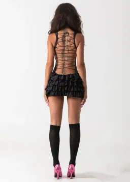 Bye Bambi Madison Mini Dress Black Size AU 10 for rent on The Volte - image 4