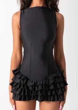 Bye Bambi Madison Mini Dress Black Size AU 10 for rent on The Volte - image 6