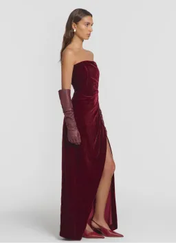 Viktoria & Woods Illustrious Dress in Sangria Size 8  for rent on The Volte - image 5