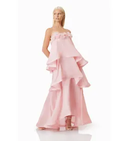 Elliatt Swallowtail Day To Night Maxi Dress Pink Size M/AU 10 for rent on The Volte - image 3