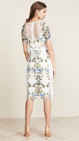 Thurley Vasette Lace Midi Dress Print Size 6 for rent on The Volte - image 2