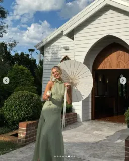 Sonya Moda Noelle Dress Maxi Green Moss Size AU 16 for rent on The Volte - image 6