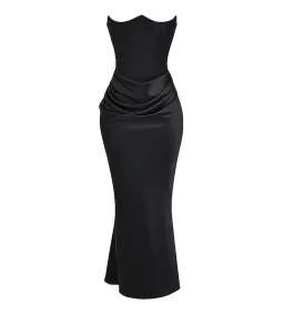 House Of CB Persephone Black Strapless Corset Maxi Dress Size M/10 for rent on The Volte - image 6