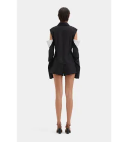 Sir the Label Sorrentino Shirt and Mini Short Set Red Pinstripe Size 1/AU 8  for rent on The Volte - image 6